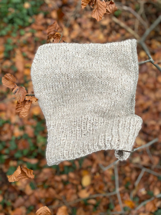 Hand knitted balaclava
